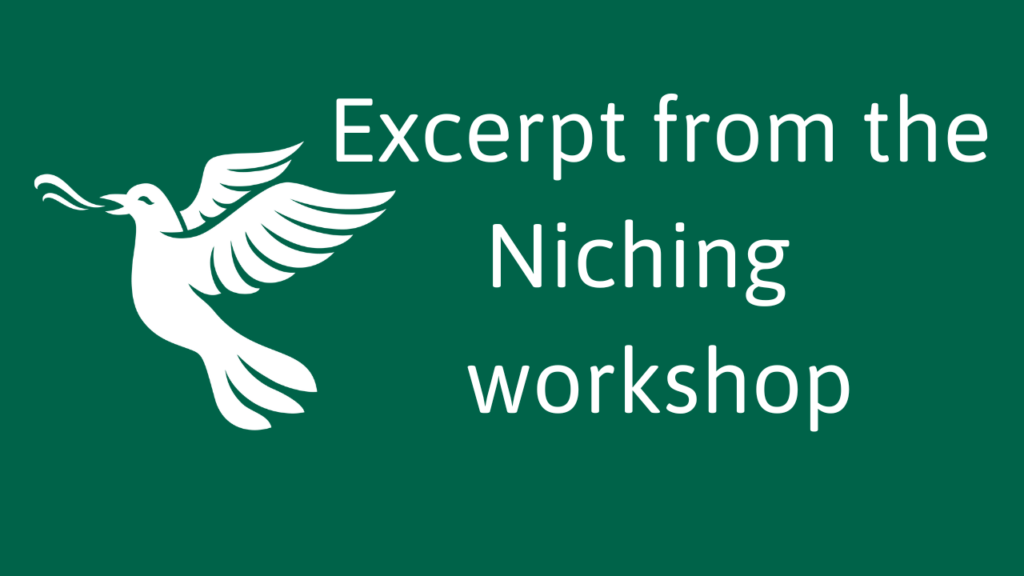 Excerpt from the Niching Workshop
